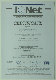 Certification - IQNET-ISO9001 certificate